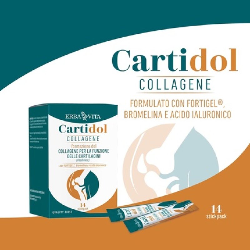 Erba Vita Cartidol Collagen Food Supplement Stick Format