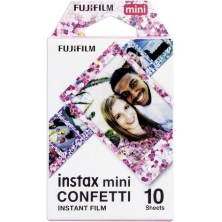 Fujifilm mini Confetti pellicule polaroid 10 pièce(s) 54 x 86 mm