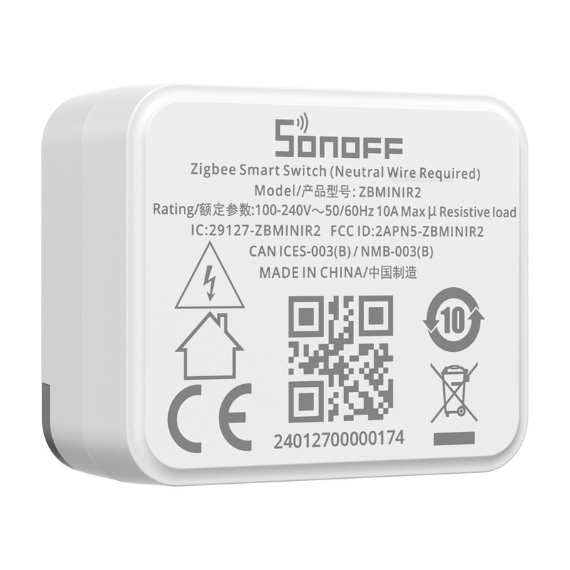Smart ZigBee mini switch SONOFF ZBMINIR2