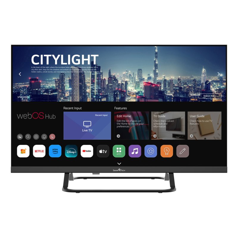 SMART Technologies 24HW01V TV 61 cm (24") HD Smart TV Wi-Fi Black 180 cd/m²