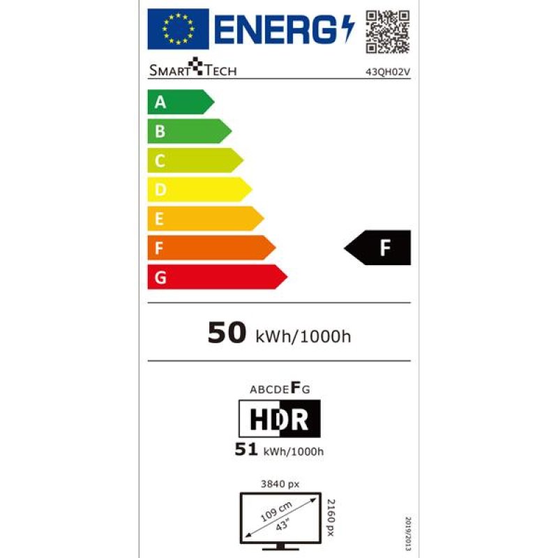 TV LED 4K - 43QH02V