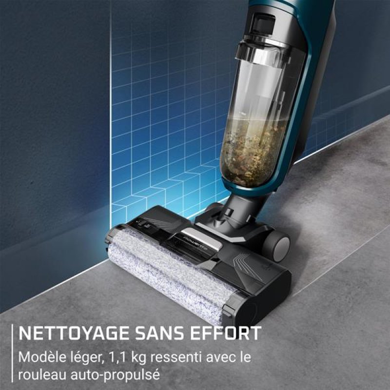 ASPI BALAI 2EN1 SANS FIL RECH ASPIRE ET NETTOIE A L'EAU 2 FILTRES