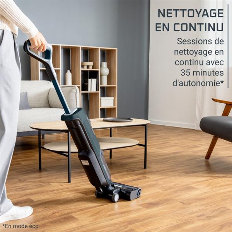 ASPI BALAI 2EN1 SANS FIL RECH ASPIRE ET NETTOIE A L'EAU 2 FILTRES