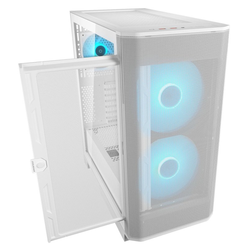 COUGAR Midi Tower Case, Airface FLO, ARGB, White