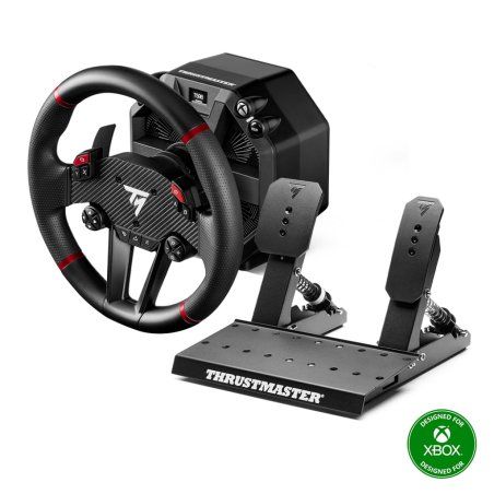 Thrustmaster T598 Lenkrad und Pedalset, Force-Feedback, Display - schwarz