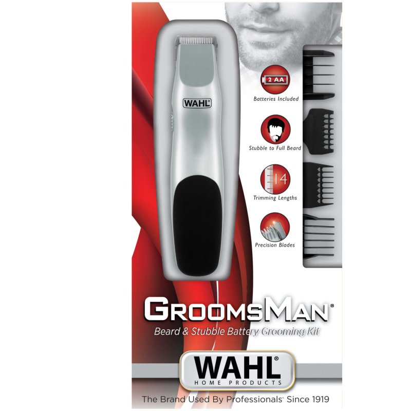 Wahl Groomsman Batterie 6 1,2 cm Noir, Argent
