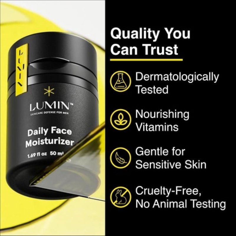 Lumin Daily Face Moisturizer for Men - Men's Skin Care Lotion