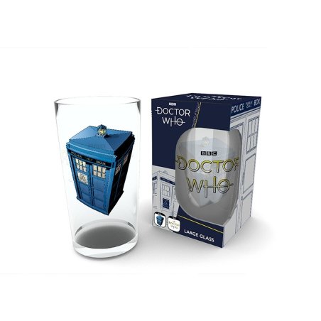 DOCTOR WHO - Large Glasses 500ml - Tardis