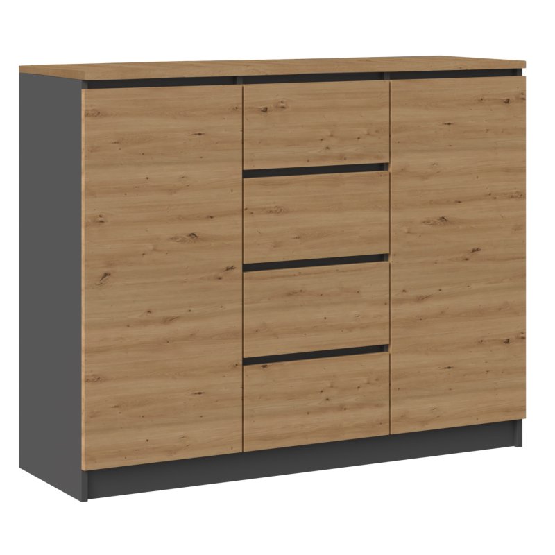 Topeshop 2D4S ANT/ART BA KPL chest of drawers