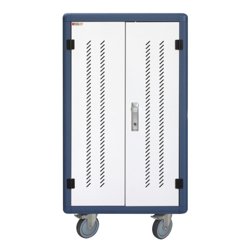 Techly I-CABINET-30DTY chariot et rangement roulant Autonome Blanc, Bleu