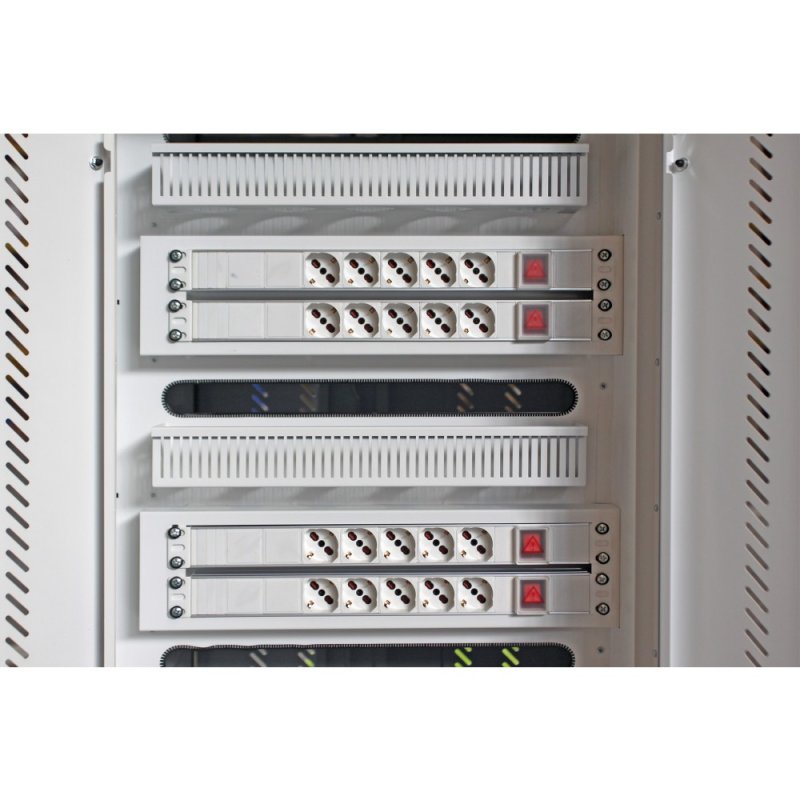 Techly I-CABINET-30DTY chariot et rangement roulant Autonome Blanc, Bleu