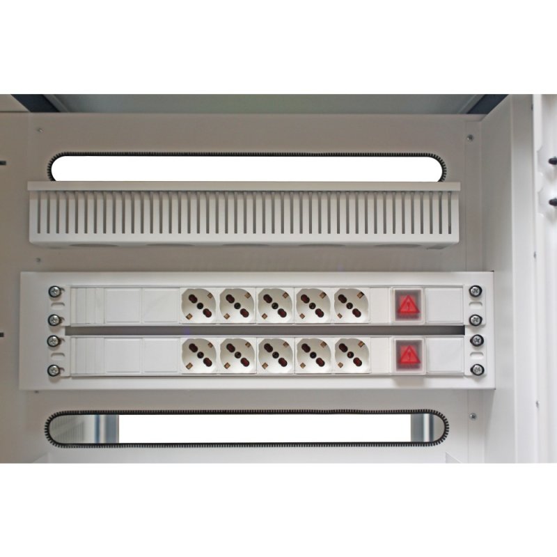 Techly I-CABINET-30DTY chariot et rangement roulant Autonome Blanc, Bleu