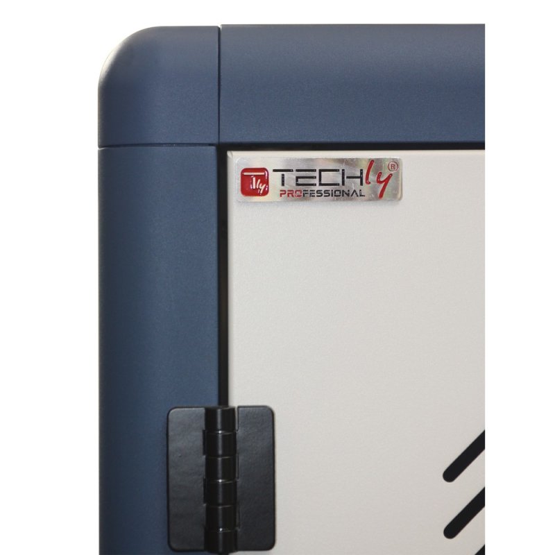 Techly I-CABINET-30DTY chariot et rangement roulant Autonome Blanc, Bleu