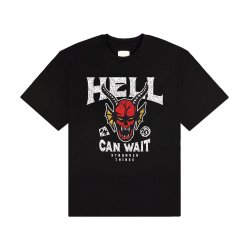 Stranger Things T-Shirt Hell Can Wait (black) Size L