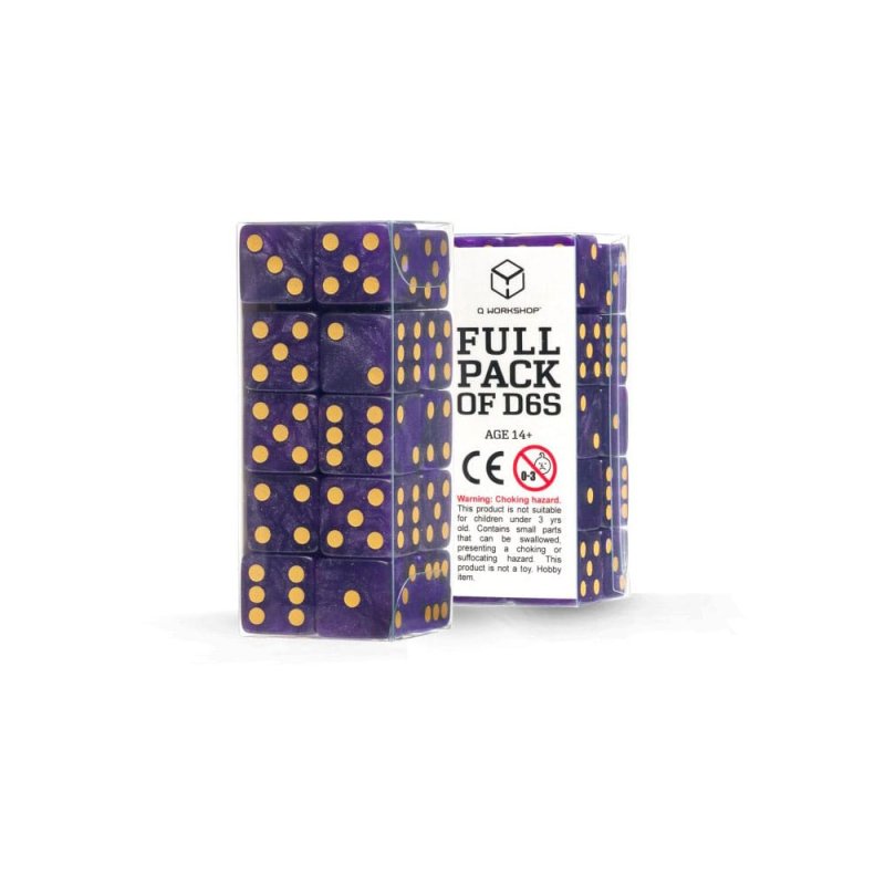 Q Workshop Dice Set Full Pack D6 Shimmering Purple (20)