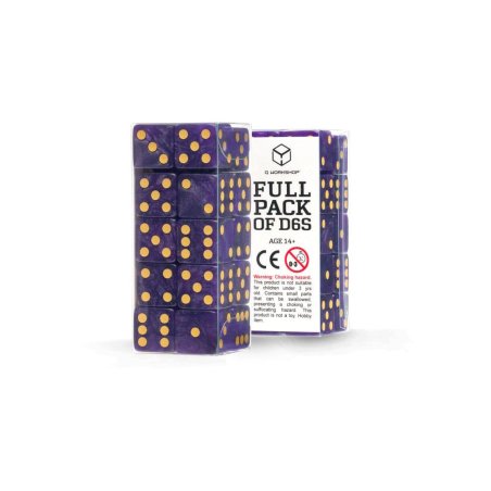 Q Workshop Dice Set Full Pack D6 Shimmering Purple (20)