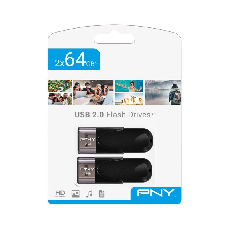 PNY Attaché 4 2.0 64GB USB flash drive USB Type-A Black