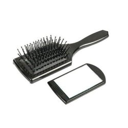 Comair Mini Paddle Brush 7-Row with Removable Mirror Cushion