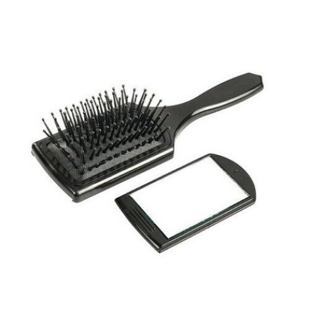 Comair Mini Paddle Brush 7-Row with Removable Mirror Cushion