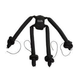 Glov Spider Set Cold Curling Rollers For Long And Medium Hair Black 4 Pieces