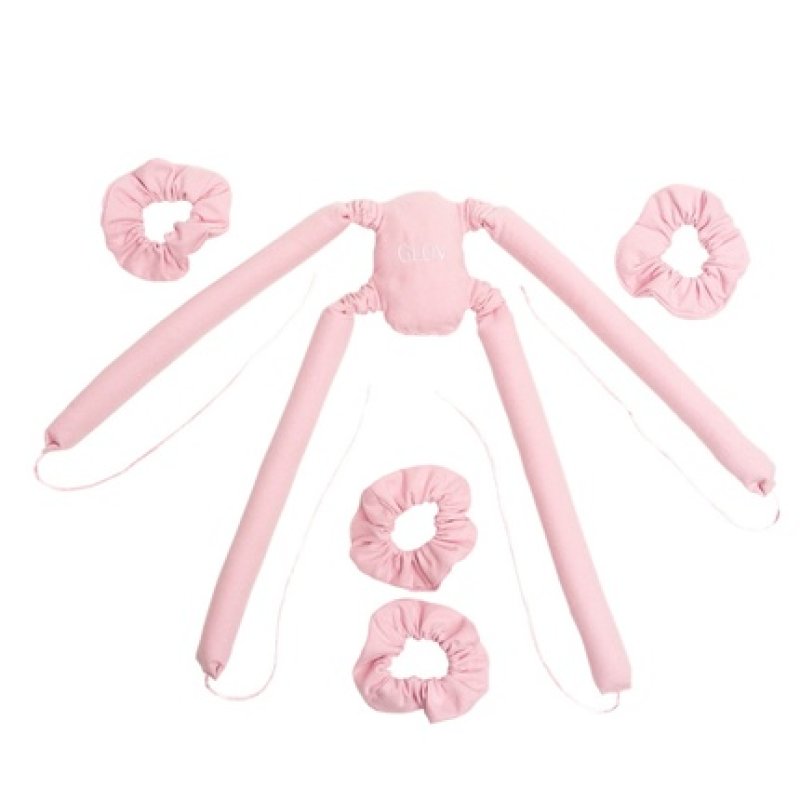 Glov Spider Set Cold Hair Curlers For Long And Medium Length Hair Pink 4 Pieces