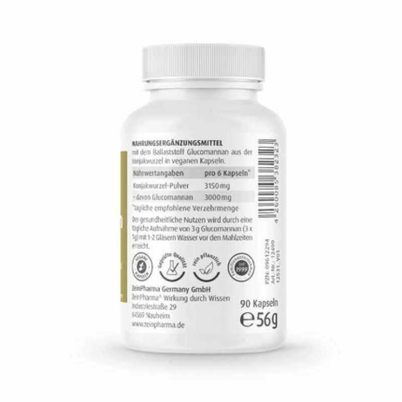Glucomannan 500mg Weight Loss and Metabolism Booster 90 Capsules