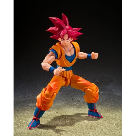 DRAGON BALL SUPER - SSG Son Goku "God Aura" - Fig. S.H. Figuarts 15cm