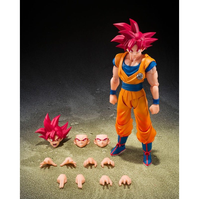 DRAGON BALL SUPER - SSG Son Goku "God Aura" - Fig. S.H. Figuarts 15cm