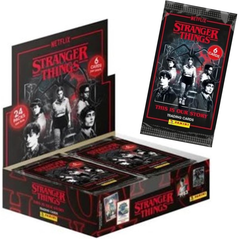 STRANGER THINGS - Panini Display 24 Pochette 6 Trading cards