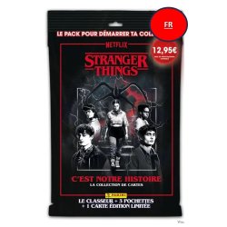 STRANGER THINGS - Panini Starter Pack (1 album 18 TC 1 Ed Lim.) - FR