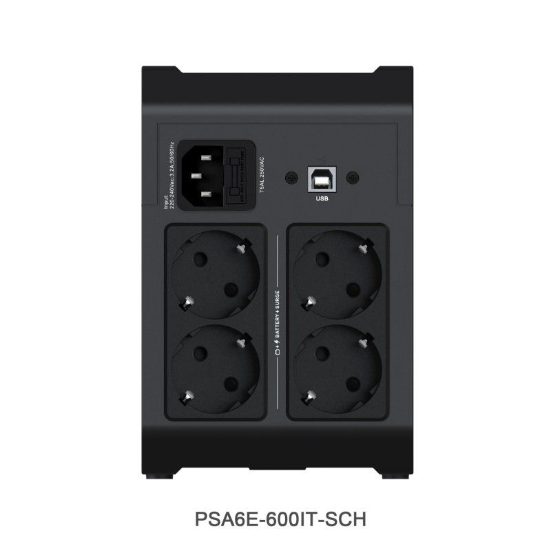 Vertiv PSA6E-600IT-SCH alimentation d'énergie non interruptible Interactivité de ligne 0,6 kVA 315 W 4 sortie(s) CA