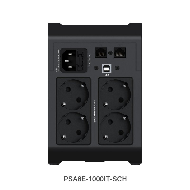 Vertiv PSA6E-1000IT-SCH alimentation d'énergie non interruptible Interactivité de ligne 1 kVA 525 W 4 sortie(s) CA