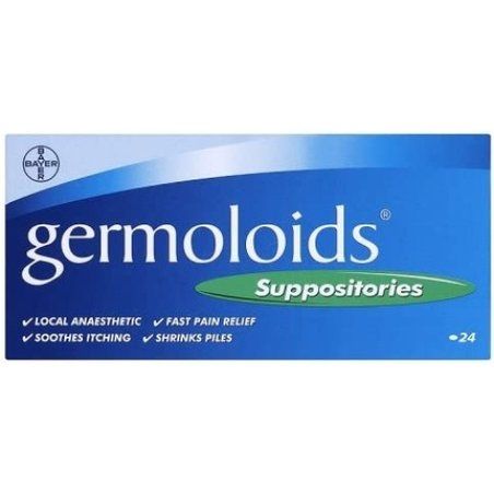 Germoloids Suppositories 24 Count