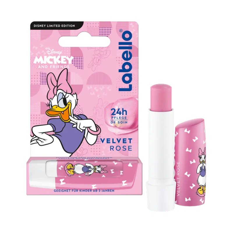 Labello Lip Balm Velvet Rose 48g Daisy Duck Disney Limited Edition