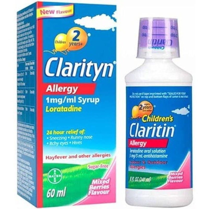 Clarityn Allergy Syrup Sugar Free Mixed Berries Flavour 60ml
