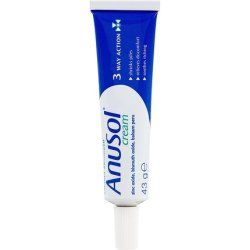 Anusol Cream Haemorrhoids Treatment Shrinks Piles Relieves Discomfort and Soothes Itching 43g
