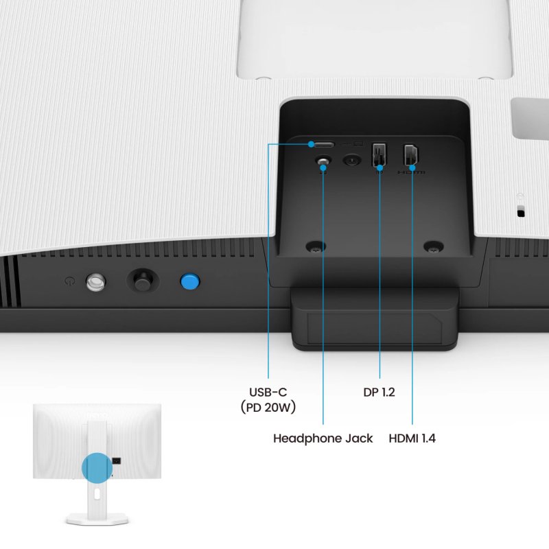 BenQ GW2490TC écran plat de PC 61 cm (24") 1920 x 1080 pixels Full HD LED Noir, Blanc