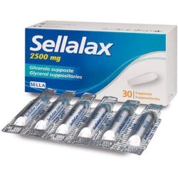 Saddle Sellalax 2500mg Glycerol Suppositories
