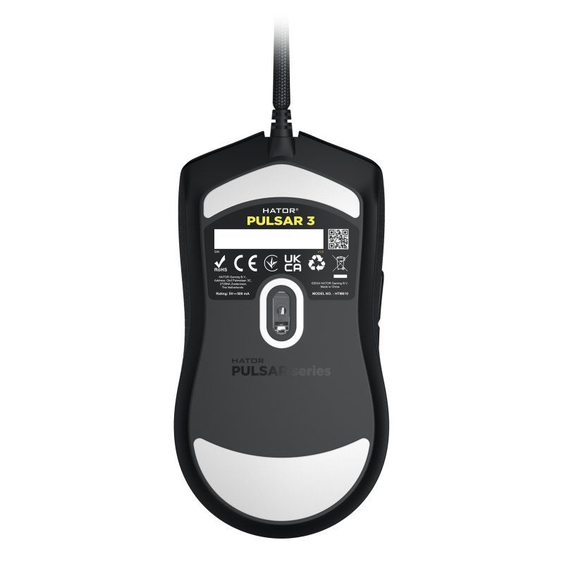 HATOR Pulsar 3, black - Optical Yellow 100M Switches PixArt PMW 3311(HTM610)