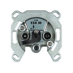 Kathrein ESD 30 Antennendose EINZEL 3-Loch mit DC-Durchlaß