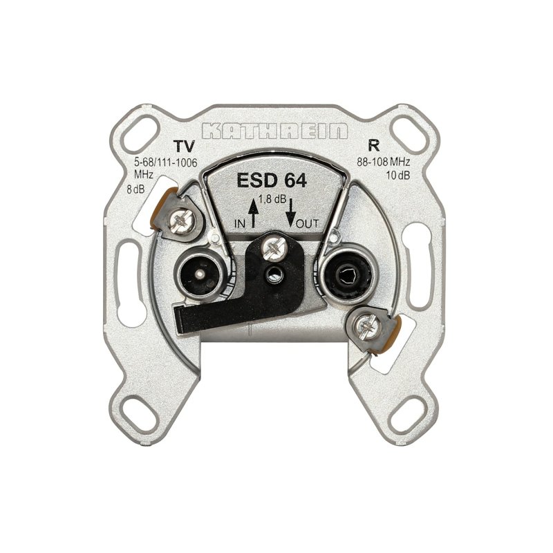 Kathrein ESD 64 boitier de prise de courant Argent