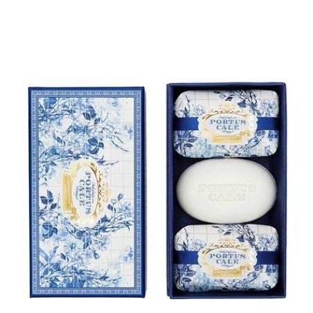 Portus Cale Gold & Blue Soap Set 3x150g