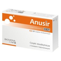 Anusir Rectal Suppositories 10 Count - Biovena Pharma Anti-Inflammatory