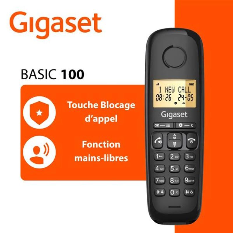 Téléphone résidentiel BASIC100SOLO