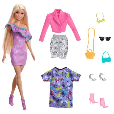 Barbie – Coffret Poupée et tenues