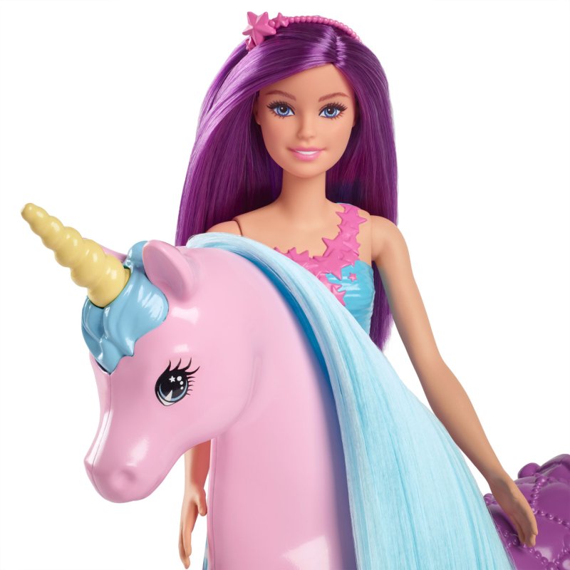 Barbie – Poupée Princesse et Licorne