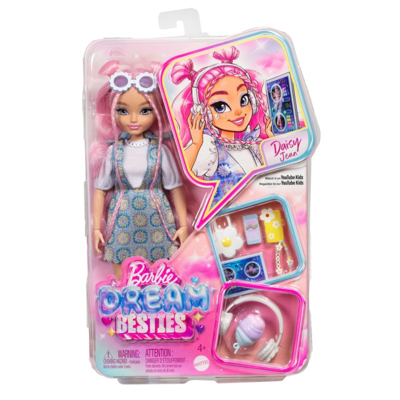 Barbie Dream Besties Daisy Jean Fashion Doll with 9 DJ & Music Themed Accessories