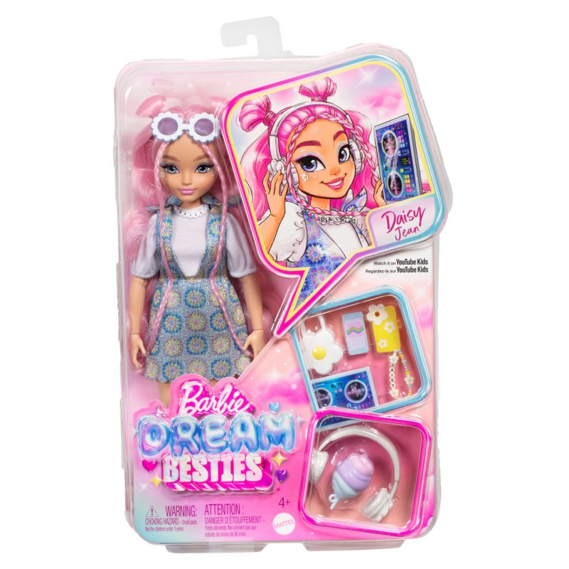 Barbie Dream Besties Daisy Jean Fashion Doll with 9 DJ & Music Themed Accessories