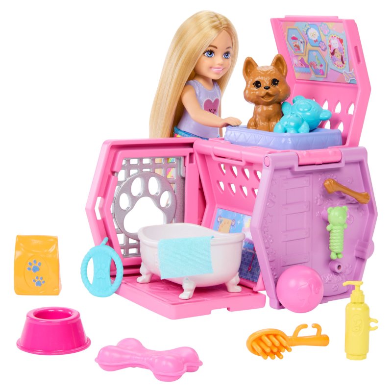 Barbie Dog & Carrier Chelsea doll