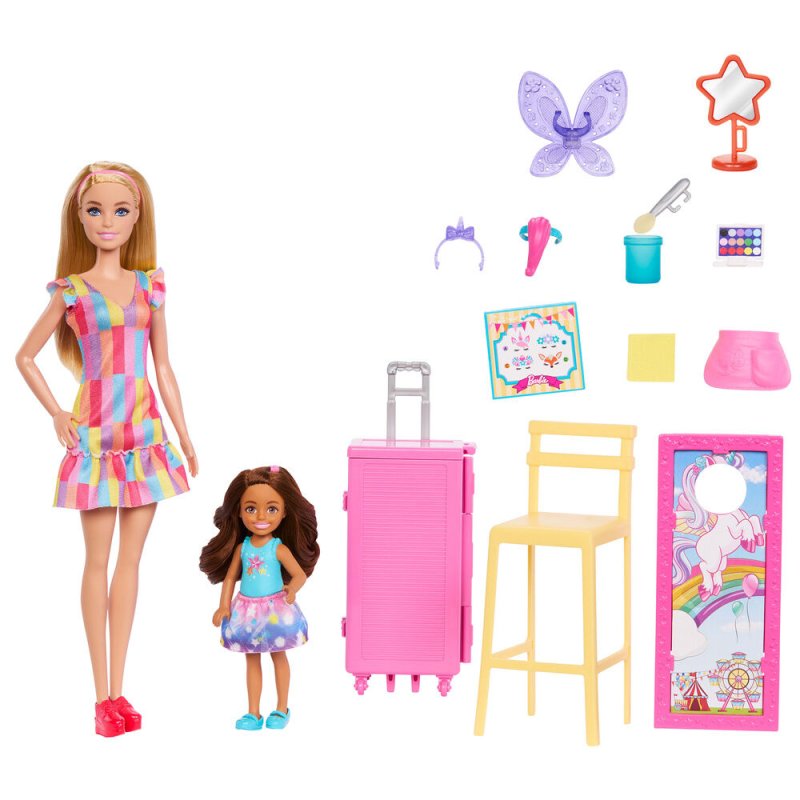 Barbie Blister pack 2 dolls makeup station
